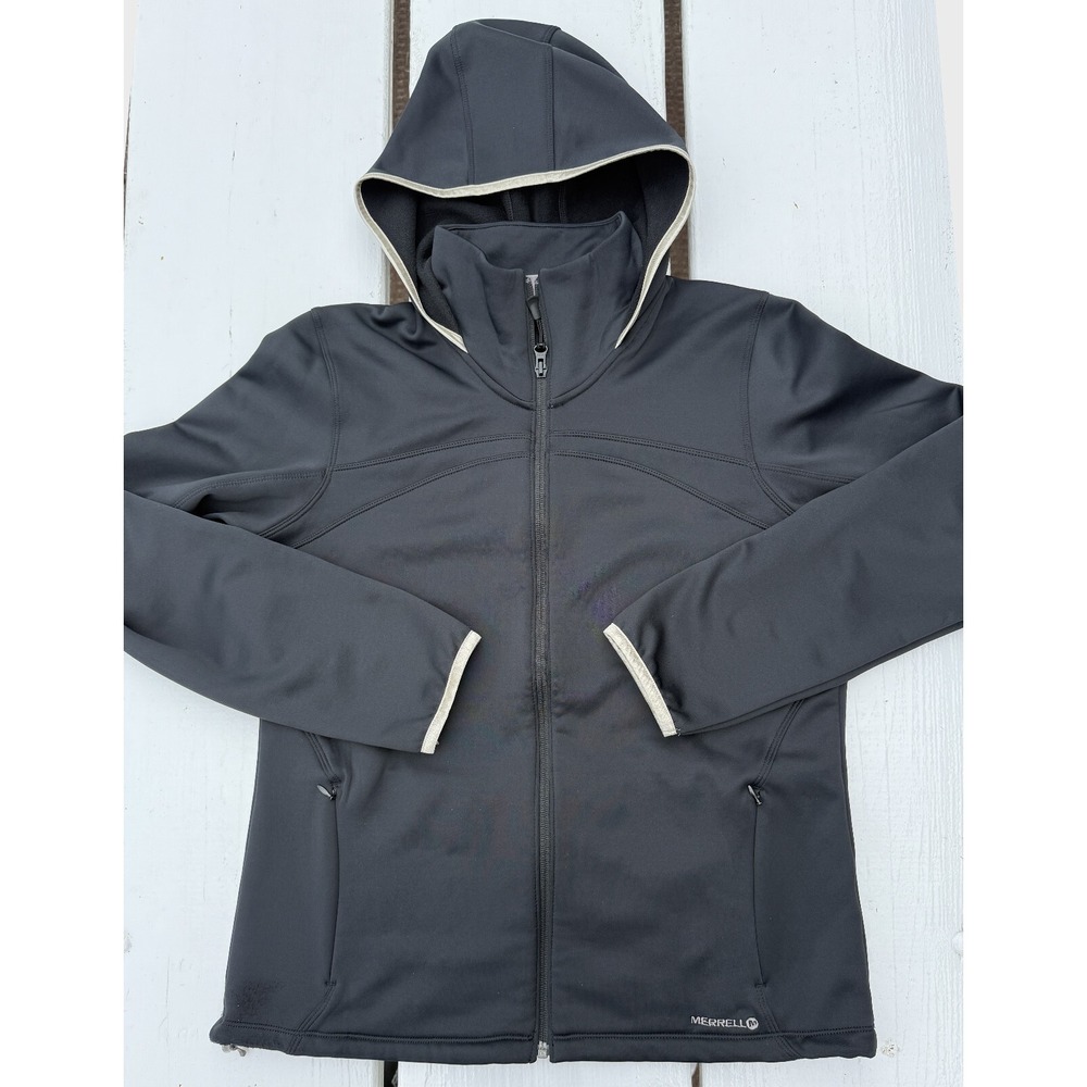 MERRELL Opti-Wick - Women's Black Hoodie Sweatshirt Jacket - Size Large